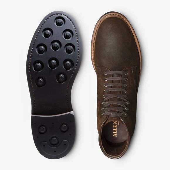 Allen Edmonds Higgins Mill Weatherproof Boots Brown Waxed Suede NEW w/ Box Sz 11 - Picture 4 of 10